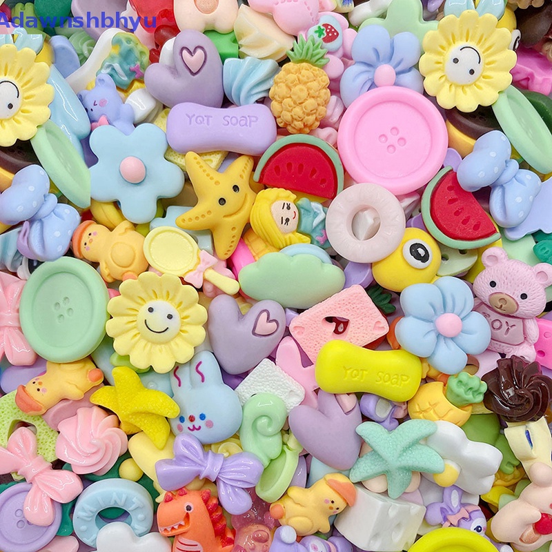 Adhyu 100pcs Baru Lucu Mini Net Merah Beruntung Tas Kembali Resin Cabochons Scrapbook Diy Pesta Aksesoris ID
