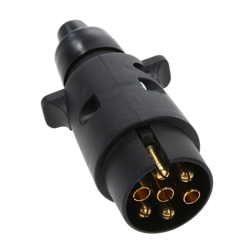 Populer Steker Konektor Trail 7 Arah Aksesori Mobil Trailer Socket RV Trailer 12V Plug Connector