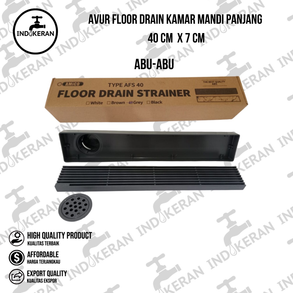 AMICO - Avur Floor Drain Kamar Mandi Panjang 40 CM x 7 CM