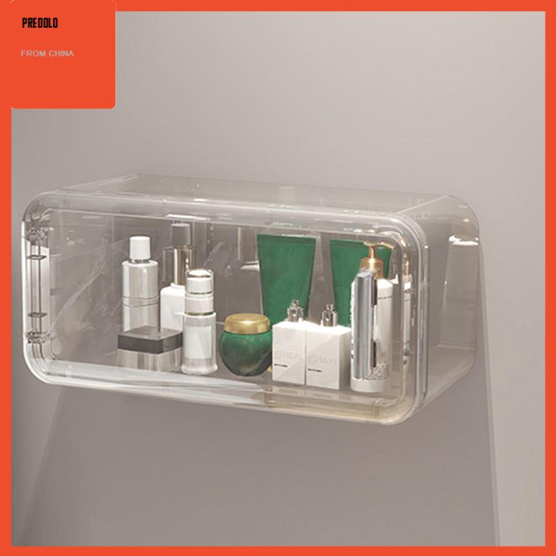 [Predolo] Kotak Penyimpanan Handuk Muka Transparan Tissue Box Cover Untuk Kamar Tidur Meja Kantor