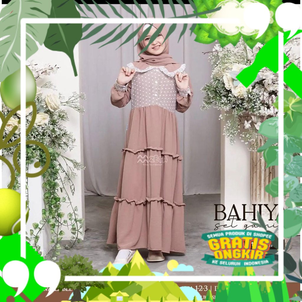 Baju celana murah - Gamis anak Bahiya syar'i kid's gamis anak perempuan terbaru/ Terbaru model baru