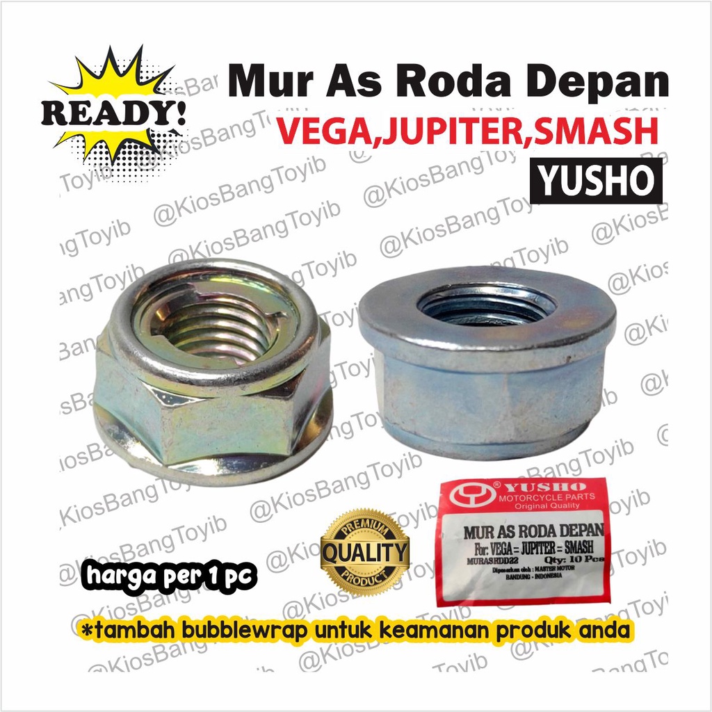 1pc Mur As Roda Depan Vega Jupiter FizR F1ZR Mio Xeon Smash (Yusho)