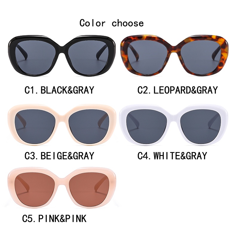 [COD] Korean Fashion Retro Kacamata Wanita Vintage Bingkai Bulat Murah Hitam Eyeglasses UV400