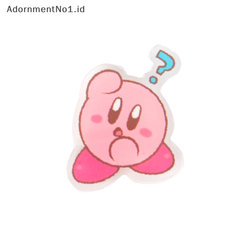 [AdornmentNo1] 1pcs Kartun Bros Pink Kirby Metal Badge Pin Mainan Hadiah Ulang Tahun Anak [ID]