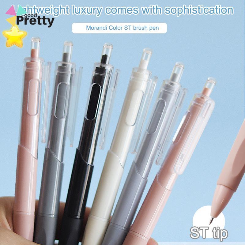 Pulpen Tinta Gel Hitam 0.5mm Retractable Portable Untuk Pelajar - PD