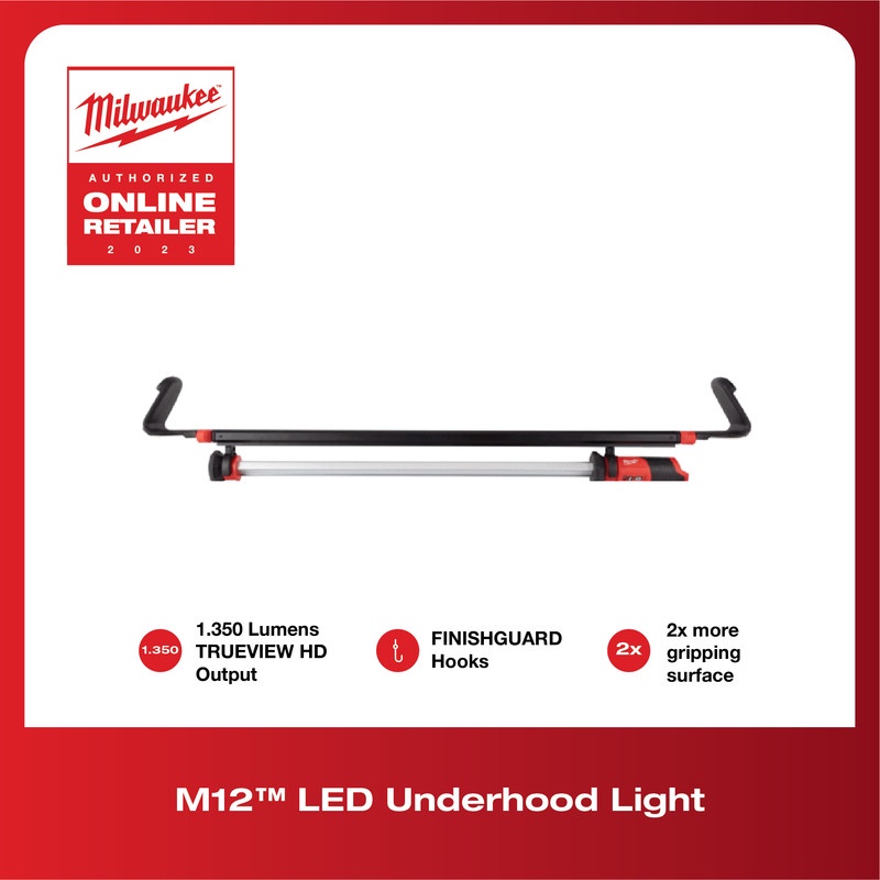 Milwaukee M12 LED Underhood Light - Tanpa Baterai
