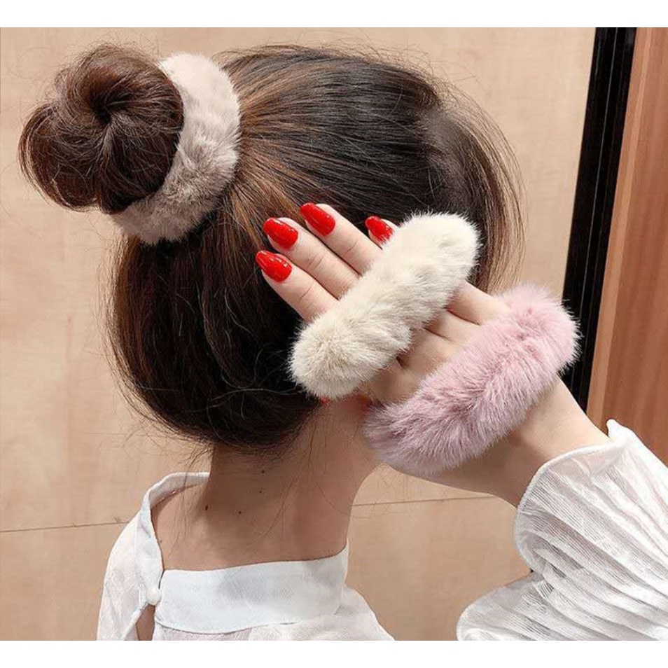 IKAT RAMBUT BULU HALUS ELASTIS WANITA KOREA STYLE MURAH