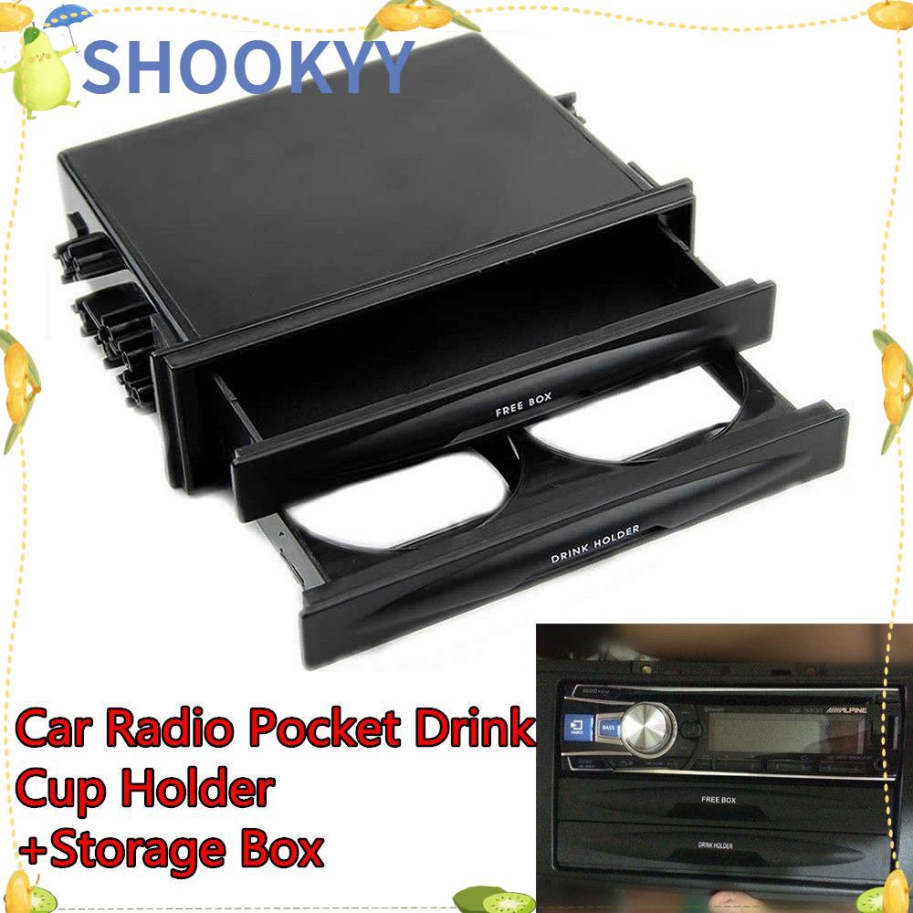 Chookyy Car Radio Pocket Auto Trim Kit Kotak Penyimpanan