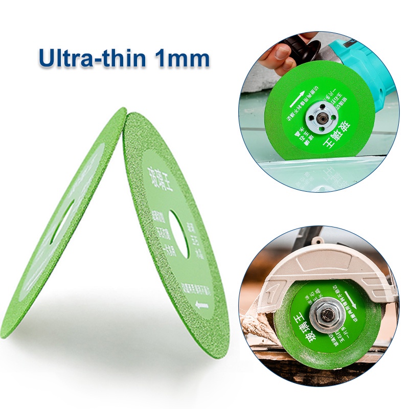 BLW  4 Inch Gergaji Mata Gerinda Diamond Disk Roda Blade 100mm Gergaji Circular Saw Untuk Kaca Mata  Pisau Potong Kaca Ultra Super Thin