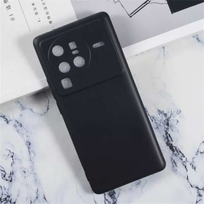 P/B- CASING KESING VIVO X80 X80 PRO SOFTCASE BLACK MATTE MACARON DOFF PREMIUM LENS SHIELD