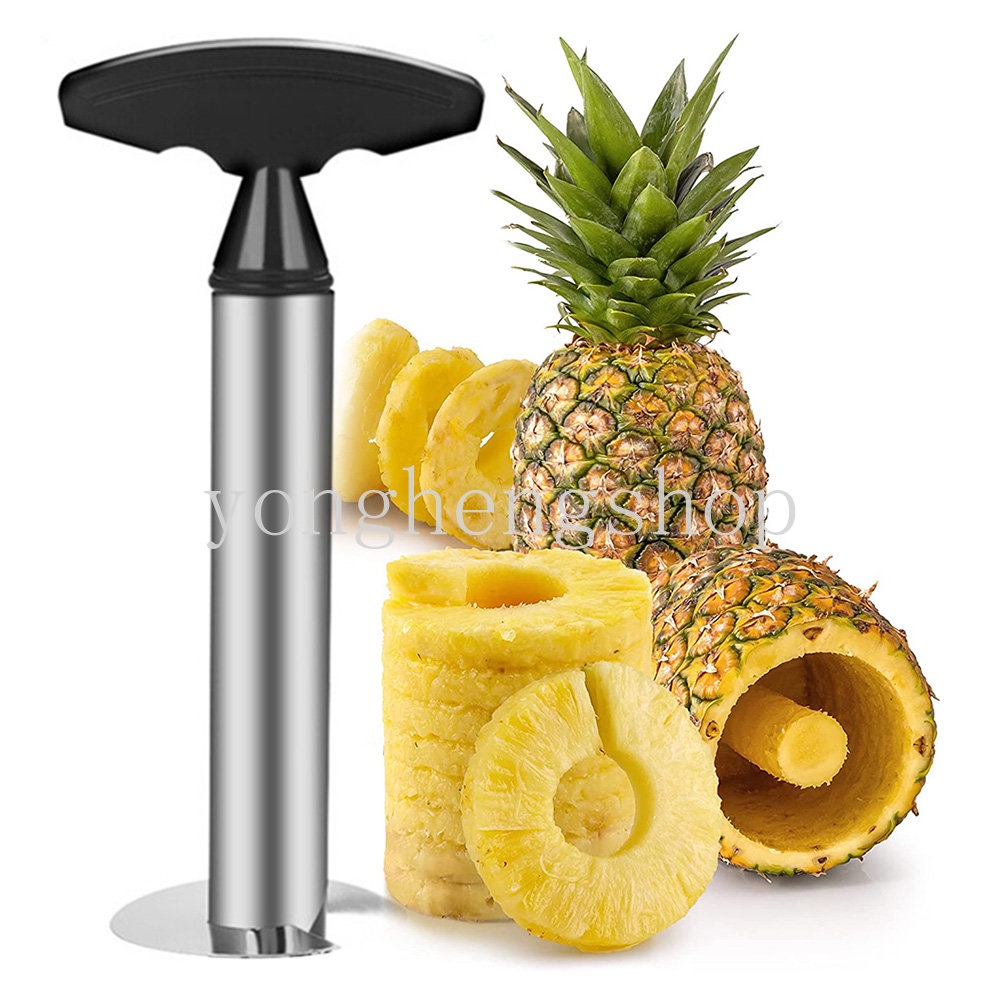 Kreatif Stainless Steel Pengupas Nanas Spiral Pineapple Slicer Corer Alat Pemisah Nanas Buah Apel Cutter Dapur Gadget