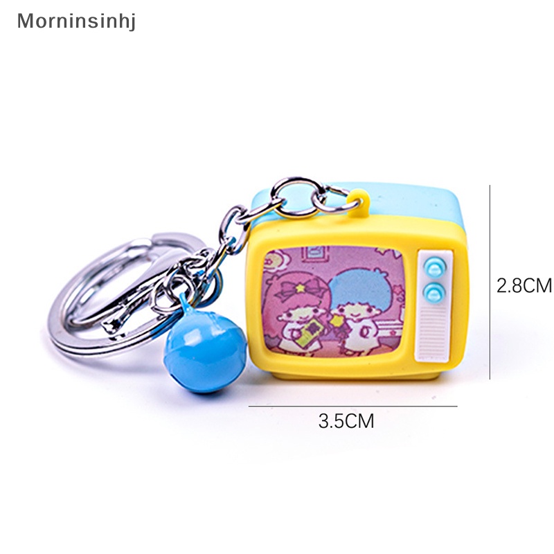 Mornin Gantungan Kunci Kartun Motif Sanrio Suara Led Emitg Luminous Key Chain Mainan Simulasi Tv Hadiah id