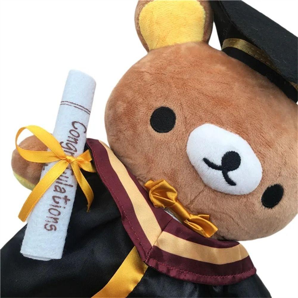 Lanfy Musim Wisuda Mainan Mewah Kreatif Dekorasi Kamar Mainan Lembut Kartun Stufffed Hewan Cosplay Rilakkuma Stufffed Mainan