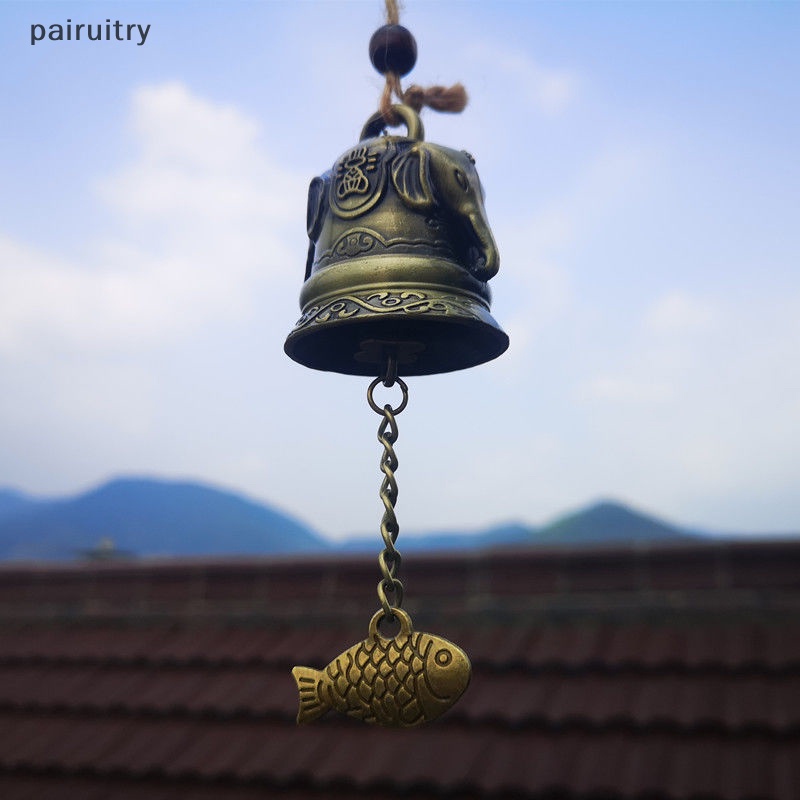 Prt Ukir Lonceng Angin Bell Tembaga Halaman Dekorasi Taman Windbell Gantung Hiasan Rumah PRT