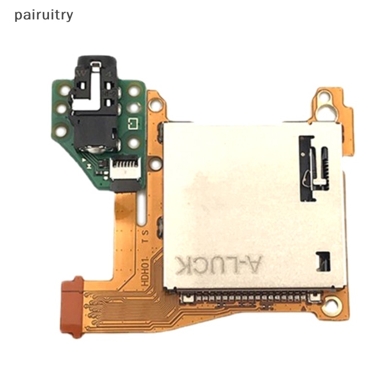 Prt Untuk NS Switch Lite Stop Kontak Slot Kartu Game Dengan Headset Papan Headphone Game Card Socket Repair Parts With Board PRT