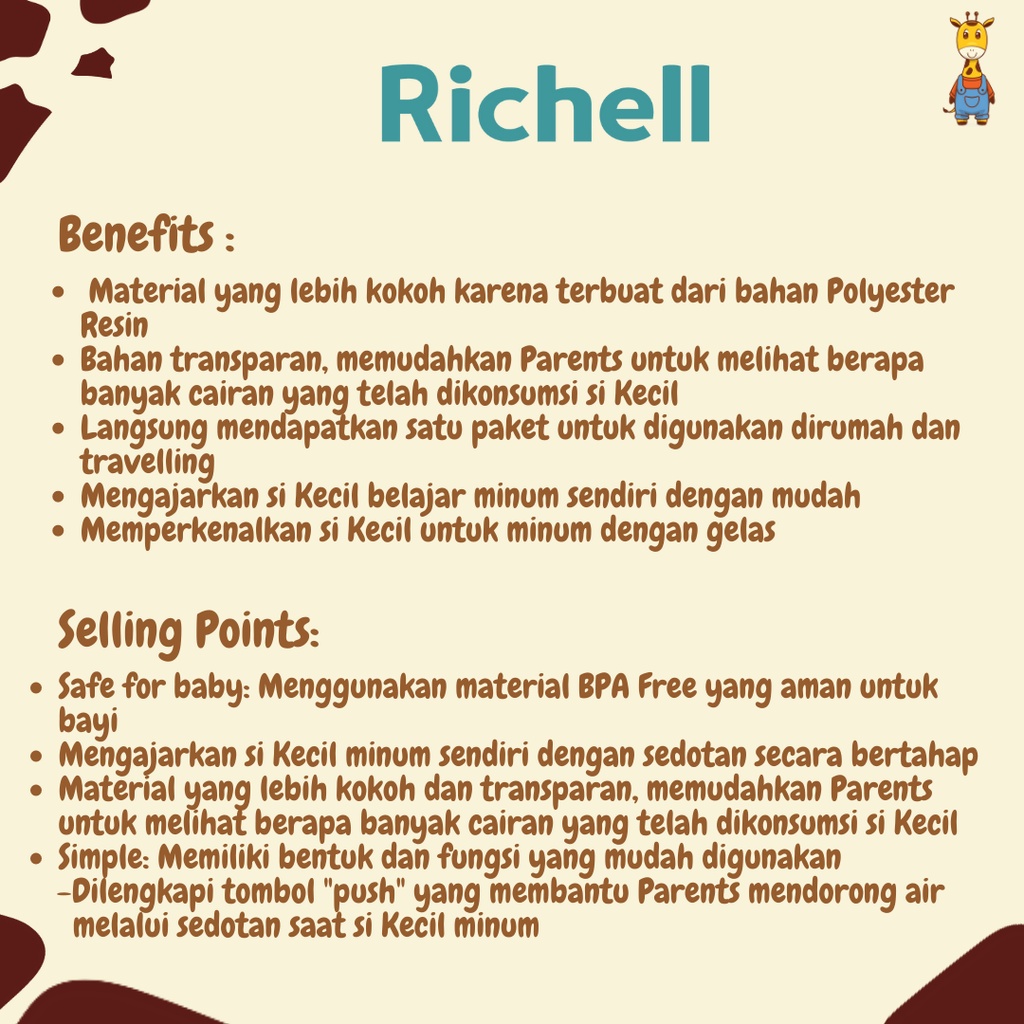 Richell Axstars Direct Drink Cup 320ml