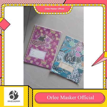 sampul buku batik 1 pak (isi 10 lembar), original, bagus bahan