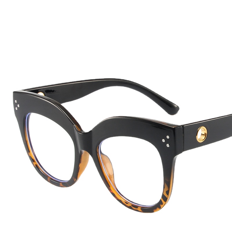Retro anti-Cahaya Biru Kacamata Bingkai Besar Miding Kacamata Bingkai Kacamata Eropa Dan Amerika