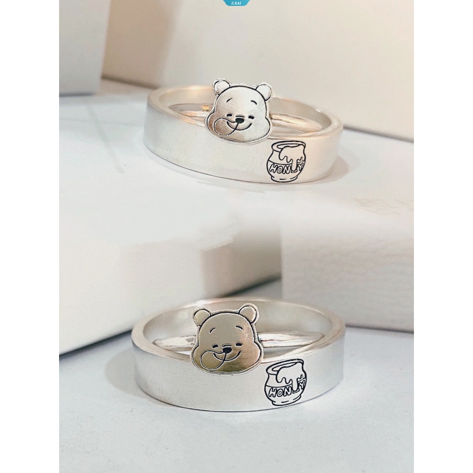 2023terbaru Karakter Kartun Tennie Weenie Kawaii Honeypot Pasangan Yang Dapat Disesuaikan Cincin Ring Festival Perhiasan Hadiah [ZK]