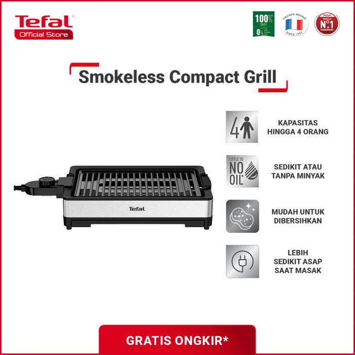 Tefal Smokeless Compact Grill