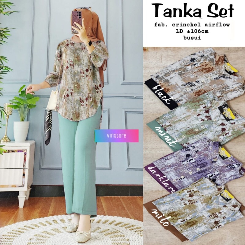 TANKA SET ORI VINSTORE | Ld106 Crinkle Airflow