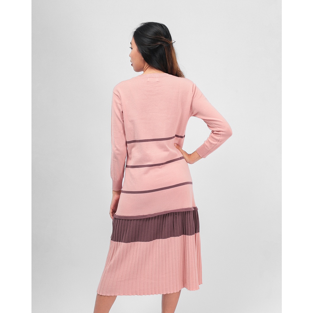 Joy Knit Dress Burgundy