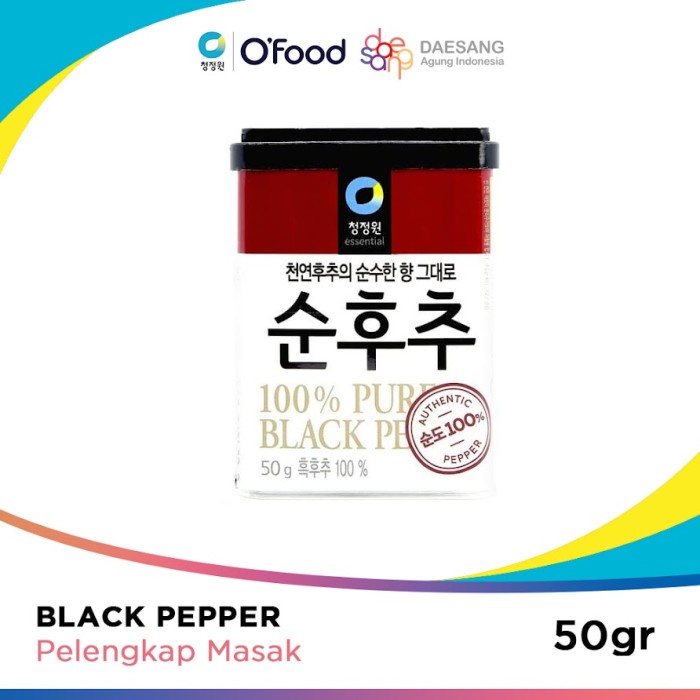 

Bisa COD Chung Jung One - Black Pepper 50 gr