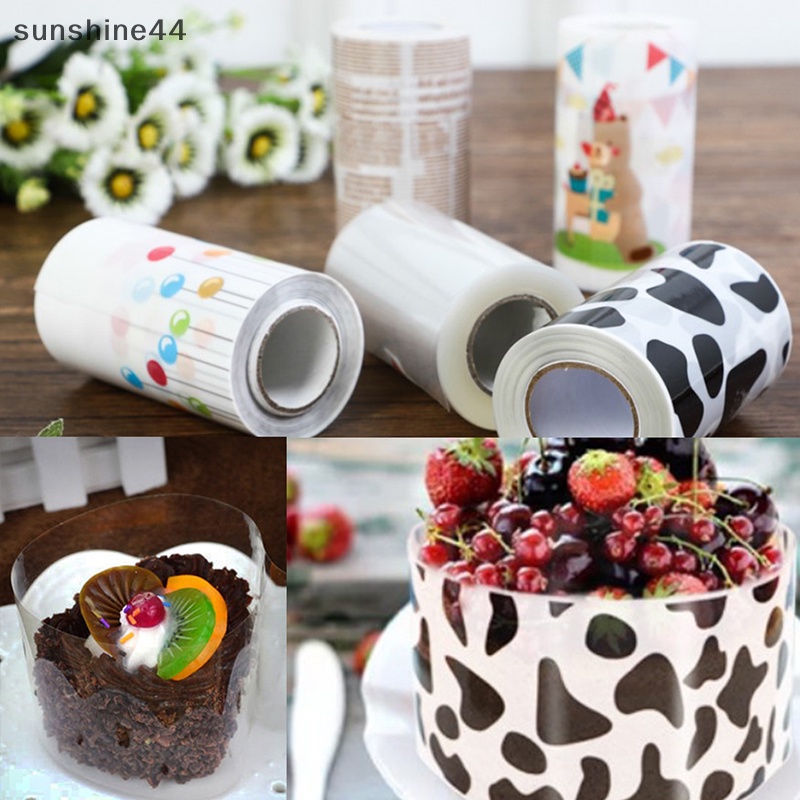 Sunshine 1roll Cake Film Transparan Kerah Kue Dapur Asetat Permen Coklat Tools ID