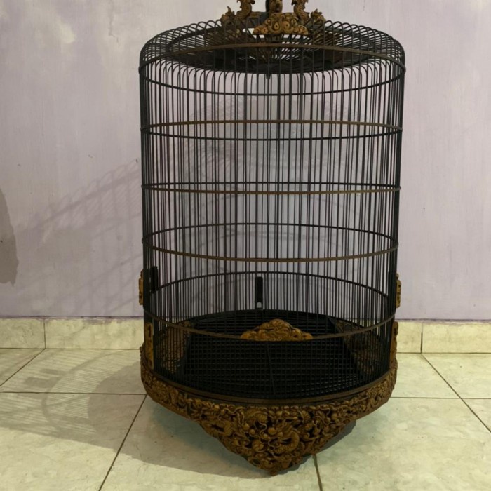 sangkar murai ukir, sangkar murai jati, sangkar murai ukuran no2