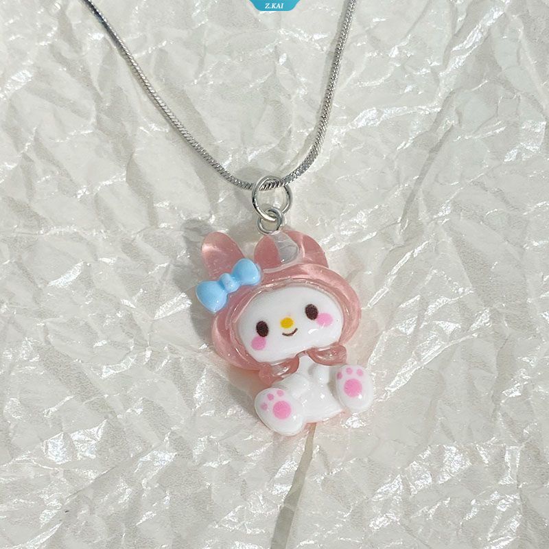 Kawaii Lucu Baru Sanrio Kuromi Mymelody Cinnamoroll Hellokitty Girl Friend Kalung Hadiah Siswa Sanrio Kalung Full Body [ZK]