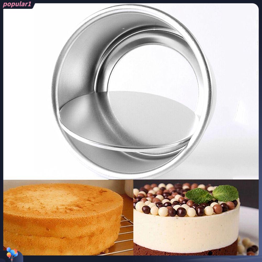 Populer 4/6inch Loyang Kue Bakeware Dish Motif Bulat Bahan Aluminium Alloy Die