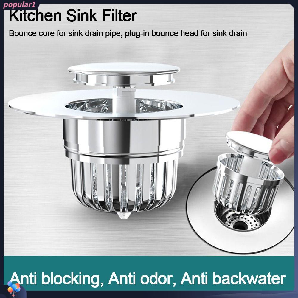 Populer Saringan Wastafel Dapur Pencegah Serangga Bermanfaat Stopper Seal Anti Bau Dengan Keranjang Pop Up Drain Filter