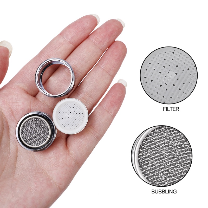 Filter Dapat Diganti Mix Nozzle Wastafel Dapur Aerator Saringan Keran M24 24mm Drat Keran Kamar Mandi Bubbler Kuningan Water Saving Faucet Aerator Male Thread Water Saving Faucet Aerator