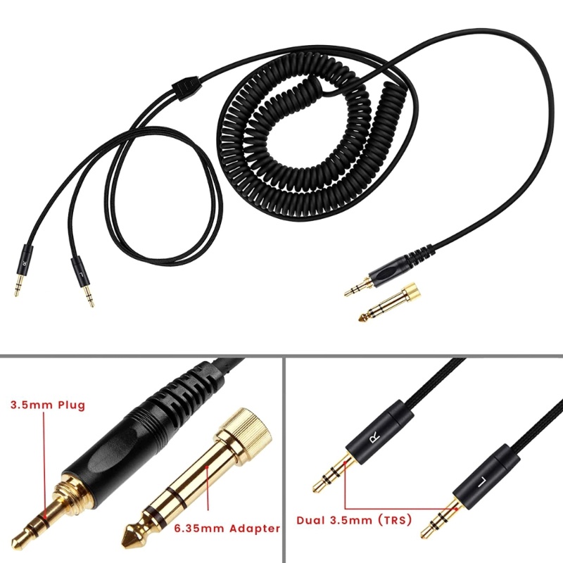 Bt Kabel Earphone Lilit Untuk Pecinta Musik AH-D7100 7200 D600 D9200 5200