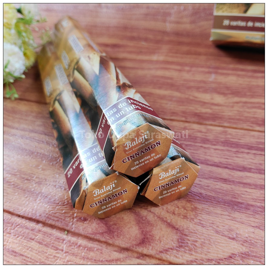 Hio Dupa Wangi Aromaterapi Cinnamon Kayu Manis Hexagonal Isi 20 Stik Balaji