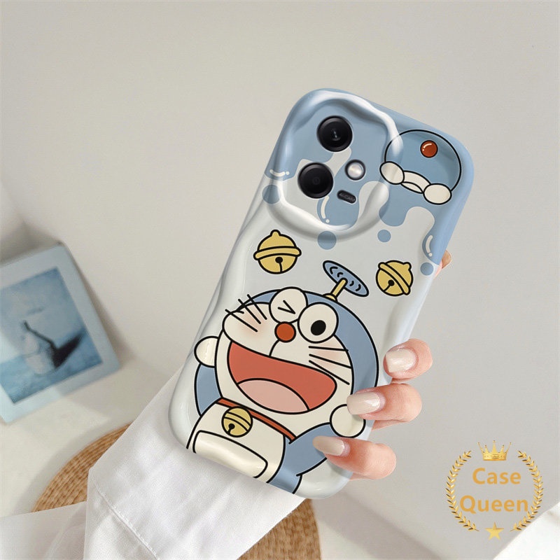 IPHONE Lovely Ice Cream SpongeBob Patrick Star Cute 3D Wavy Curved Edge Case Cocok Untuk Iphone7 6 6S 8plus XR X XS Max11 13 14 12 Pro Max SE 2020 Rabbit Lucu Doraemon Couple Cover