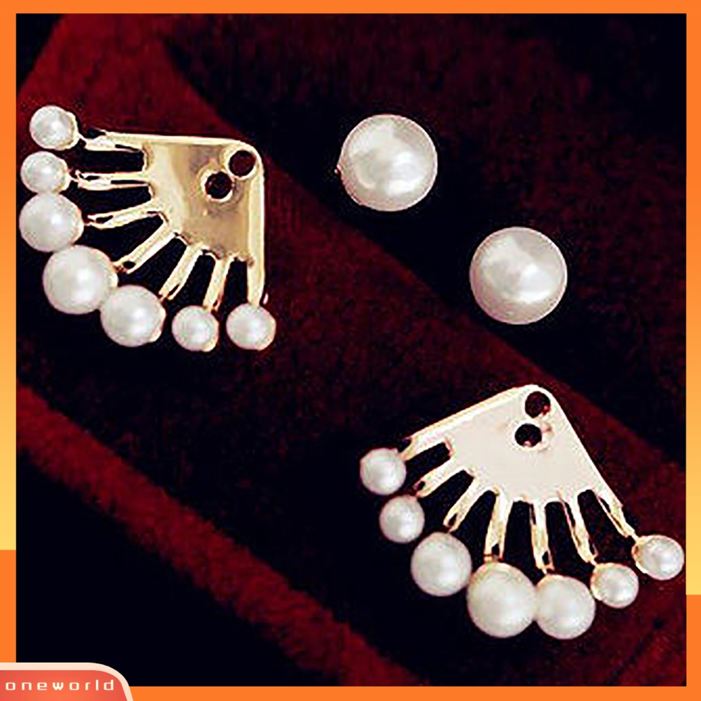 [WOD] 1pasang Stud Earing Cantik Nyaman Paduan Wanita Fashion Ear Stud Untuk Hadiah