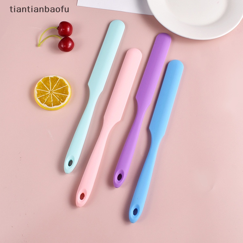 [tiantianbaofu] Reusable Silicone Tahan Panas Kue Krim Mentega Spatula Lilin Aplikator Butik