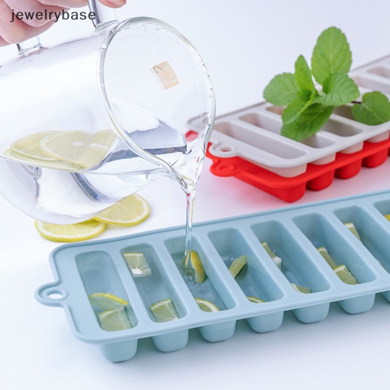 [jewelrybase] Cetakan Es Batu Silikon Tray Strip Panjang Cetakan Es Batu Baking Ice Cream Molds Butik