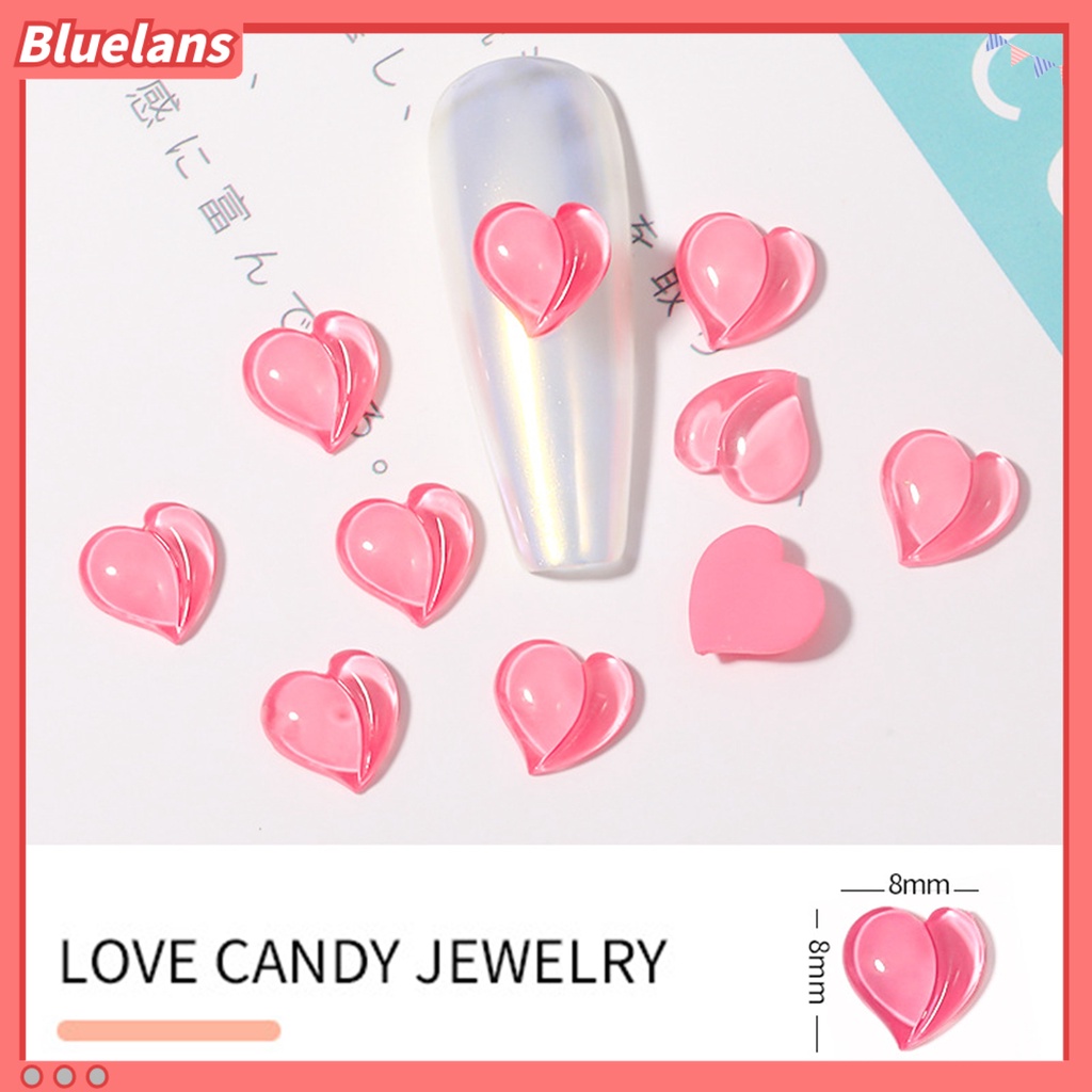 [BLM] 10pcs Nail Art Compact Kreatif Resin Cinta Permen Perhiasan Nail DIY Perlengkapan Untuk Anak Perempuan