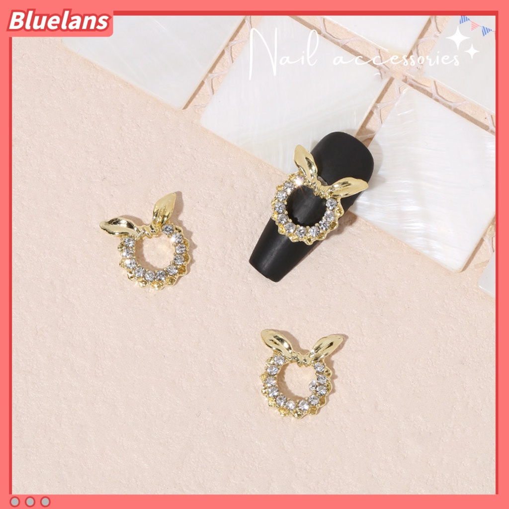 [BLM] 20pcs Hiasan Kuku Bentuk Halus Tahan Karat Alloy Bow-knot Wreath Nail Art Dekorasi Manicure Designs Perlengkapan Kuku