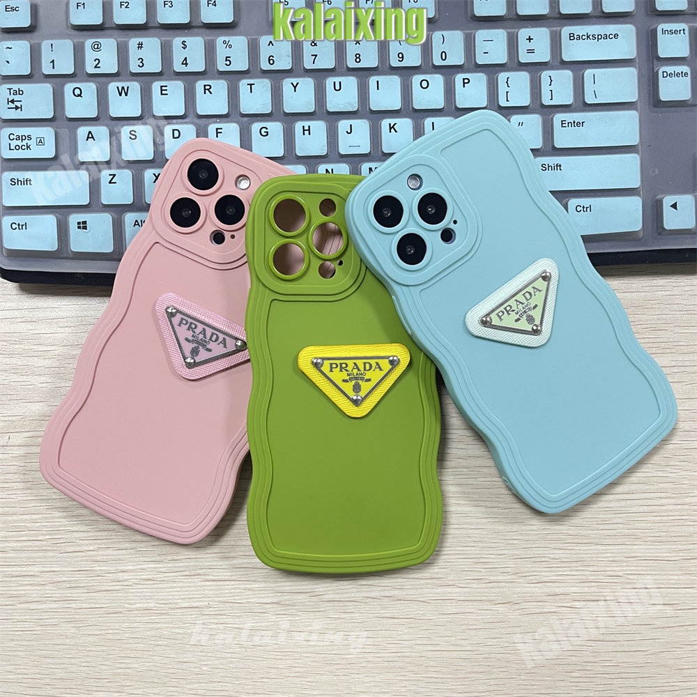 Casing Ponsel Logo Prada 3D Untuk iPhone 14 Pro Max13 11 ProMax Xs Max Xr X Xs 7/8Plus Casing Shockproof Back Cover