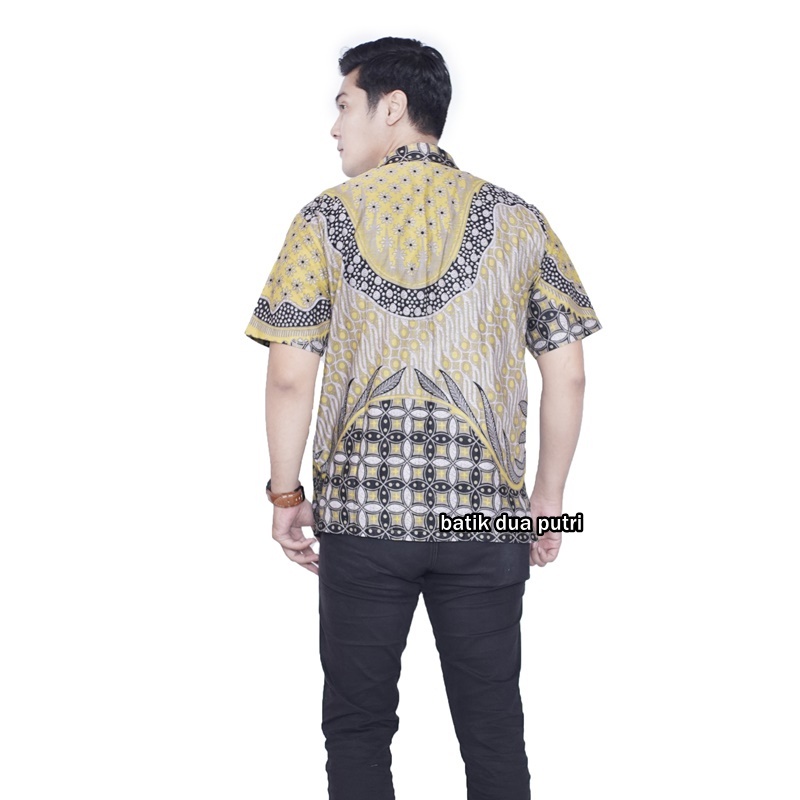 Batik Couple Lengan Pendek dan 7/8 Kemeja Batik Wanita Pria Blouse Batik nanas