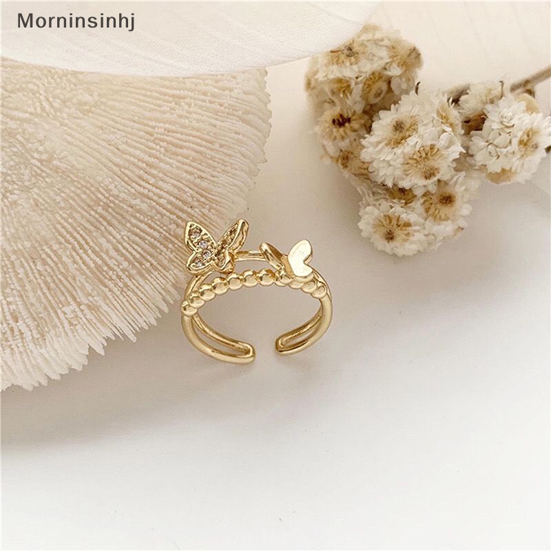 Mornin 4pcs Bohemian Geometris Cincin Set Butterfly Knuckle Jari Cincin Set Untuk Wanita Fashion Perhiasan Hadiah id