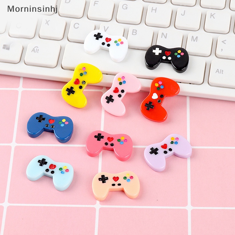 Mornin 5PCS 17.5*28mm Konsol Game Handle Warna Resin Aksesoris Handmade DIY Kepribadian Kreatif Cream Lem Perhiasan Untuk Hadiah Anak id