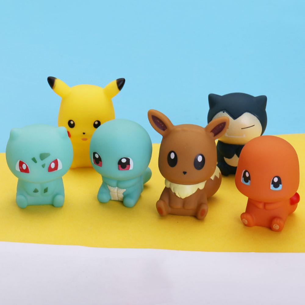 Timekey 1PC Pokemon Anime Pikachu Kartun Angka Vokal Mandi Mainan Untuk Anak Bayi Kamar Mandi Mainan Bathtub Mainan Baby Shower Mainan A6Y5