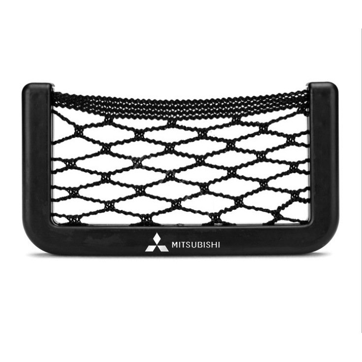 Mitsubishi High Quality Universal Car Seat Mesh Storage Bag Phone Holder Pocket Untuk Pajero Outlander Sport Eclipse Xpander Cross Attrage Triton Mirage Lancer