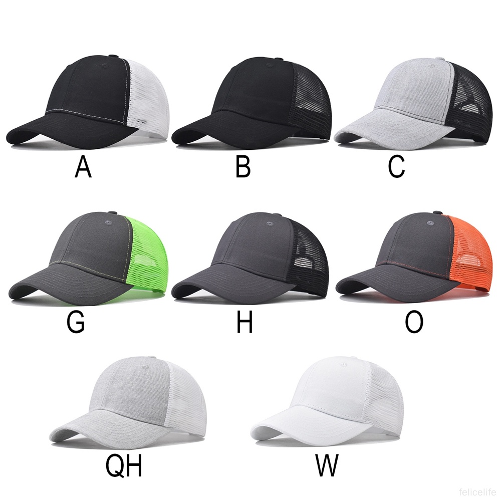 Topi Baseball Pria Wanita Casual Temperamental Splicing Adjustable Hats