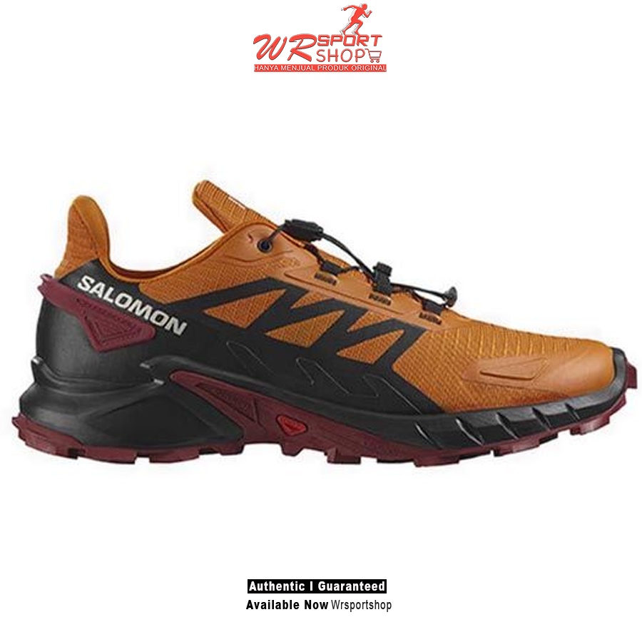 Sepatu Lari Trail Pria Salomon Supercross 4 Orange ORIGINAL BNIB