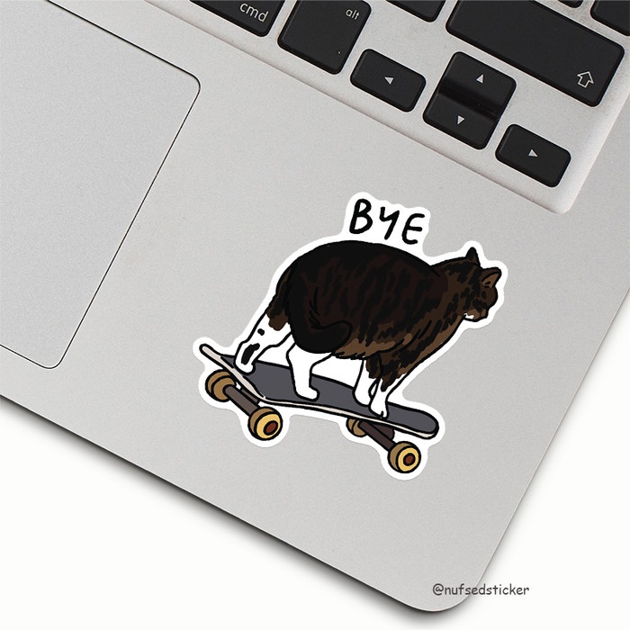 

Cat on Skateboard Meme Sticker